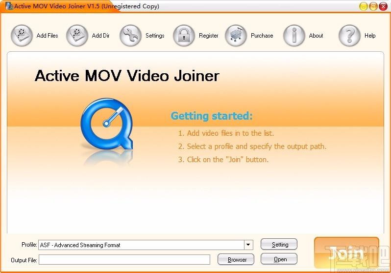 Active MOV Video Joiner下载,mov视频合并软件