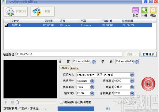 易杰DVD转iPhone转换器下载,DVD转iPhone转换器,视频转换