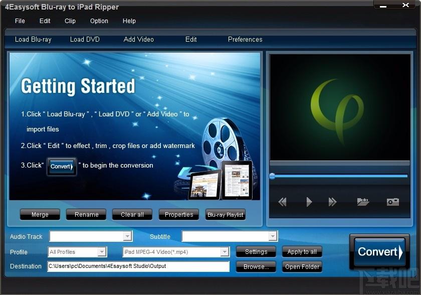 4Easysoft Blu-ray to iPad Ripper,蓝光转iPad转换器,视频转换