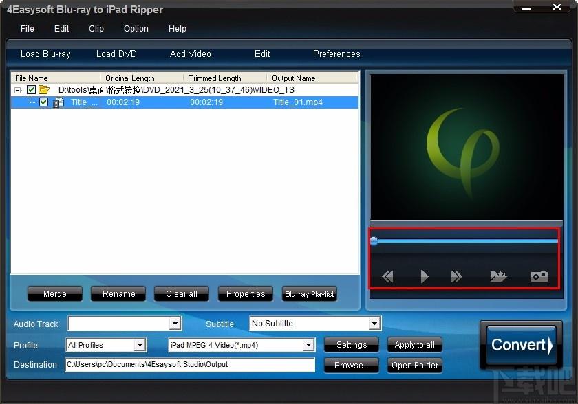 4Easysoft Blu-ray to iPad Ripper,蓝光转iPad转换器,视频转换